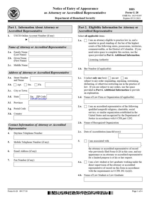 G-28-Form