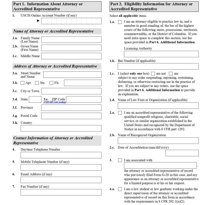 G-28-Form