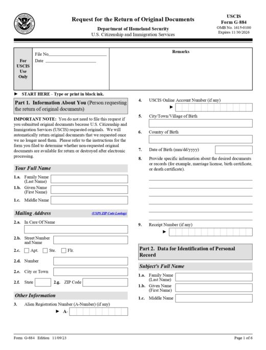 G-884-Form