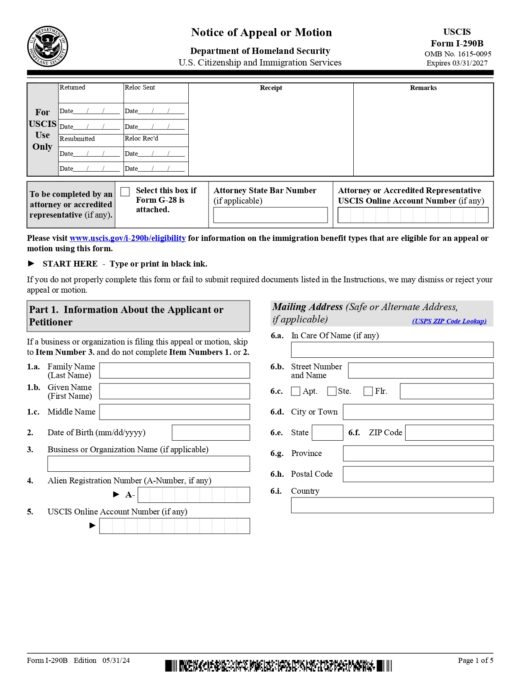 I-290B-Form